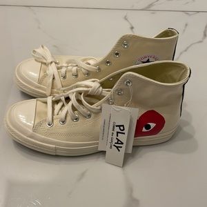 New Converse x Comme des Garcons Play CDG Chuck Taylor Mens 9 unworn NWT in box